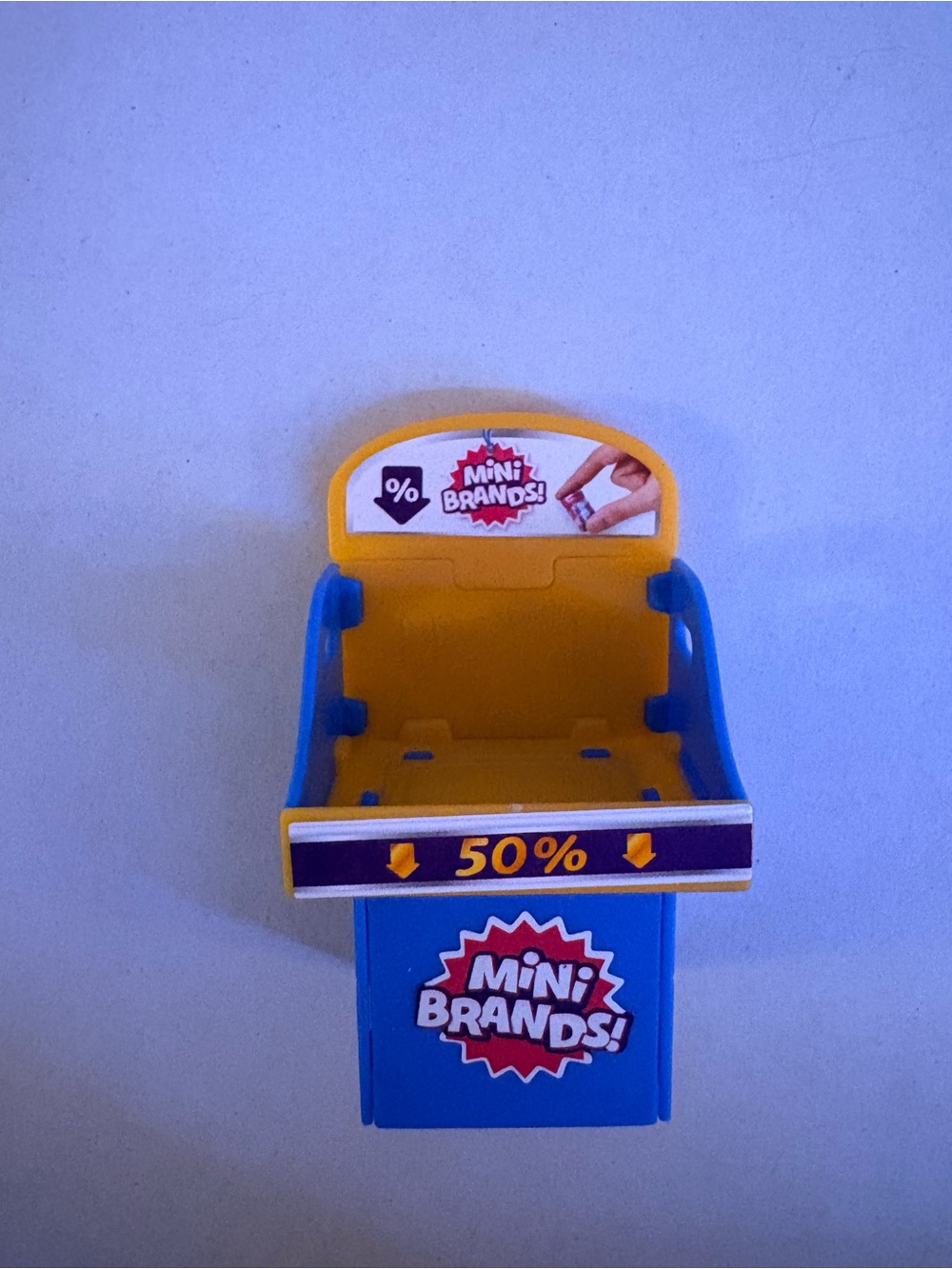 Mini Brands Play Display Stand - Blue & Yellow